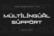 Engine - Sport Modern Font, a Sans Serif Font by Hamz Studio (Thumbnail 6 of 16)