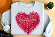 Faux Crochet Embroidered Heart PNG, a Seasonal Illustration by Craftsbeefy (Thumbnail 5 of 6)