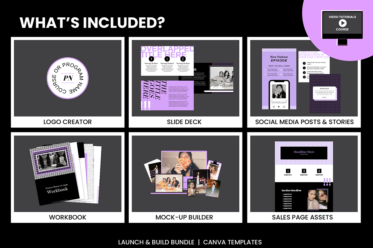 Typography Canva Branding Bundle, a Social Media Template by WorkShy Studio (Photo 2 of 21)