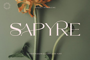 Sapyre - New Modern Elegant Serif, a Serif Font by Muflieart (Thumbnail 1 of 10)