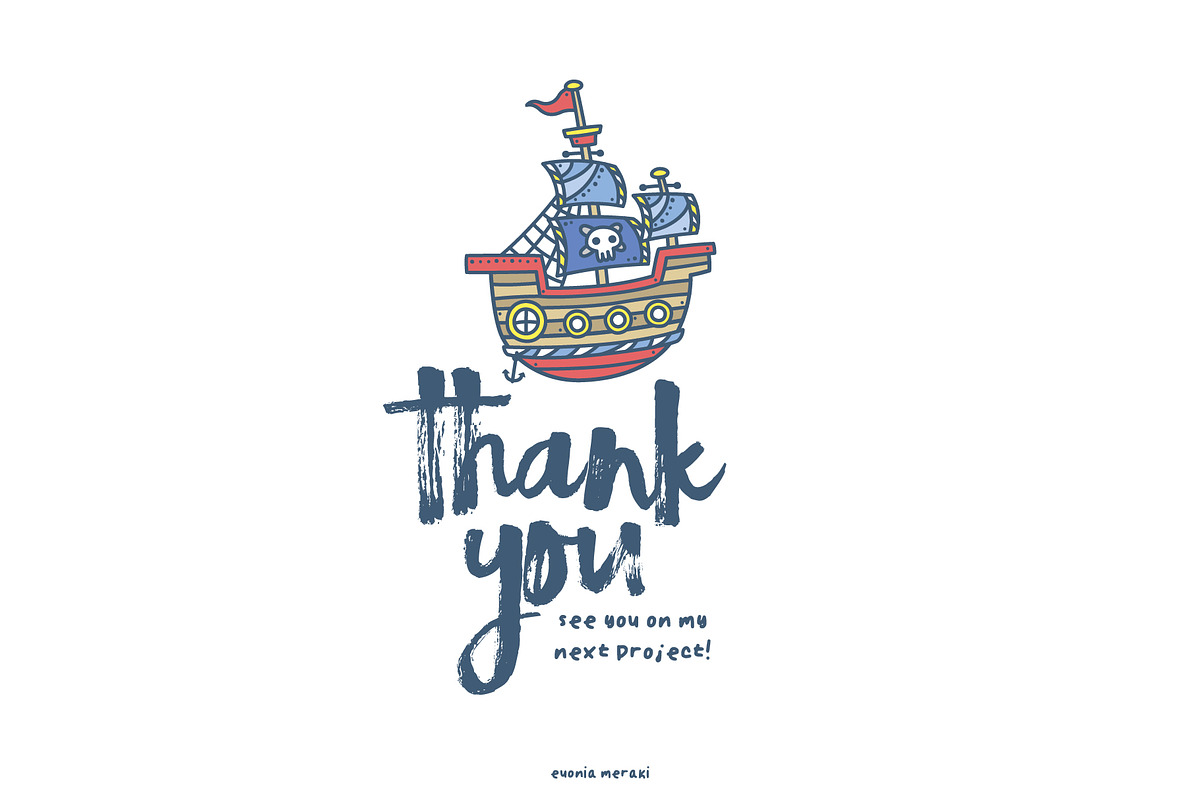 Captain Ahoy - Best Summer Clipart, an Animal Illustration by Euonia Meraki (Photo 11 of 11)