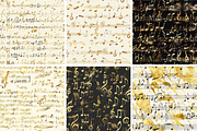 Gold Handwritten Music Seamless, a Pattern Graphic by PrintablesByFranklyn (Thumbnail 2 of 4)