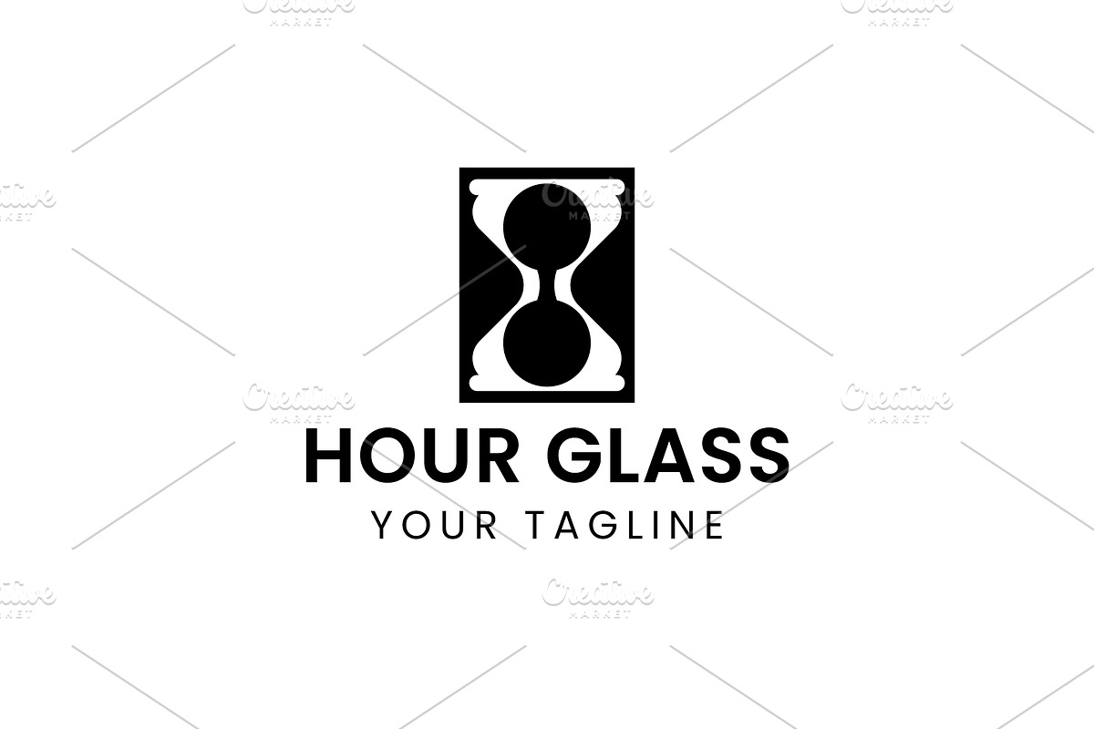 Hour glass logo icon illustration, a Branding & Logo Template by Dyn Studio