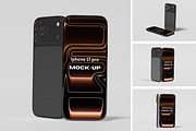 IPHONE 17 PRO, an iPhone Mockup by kebunmockup (Thumbnail 1 of 5)