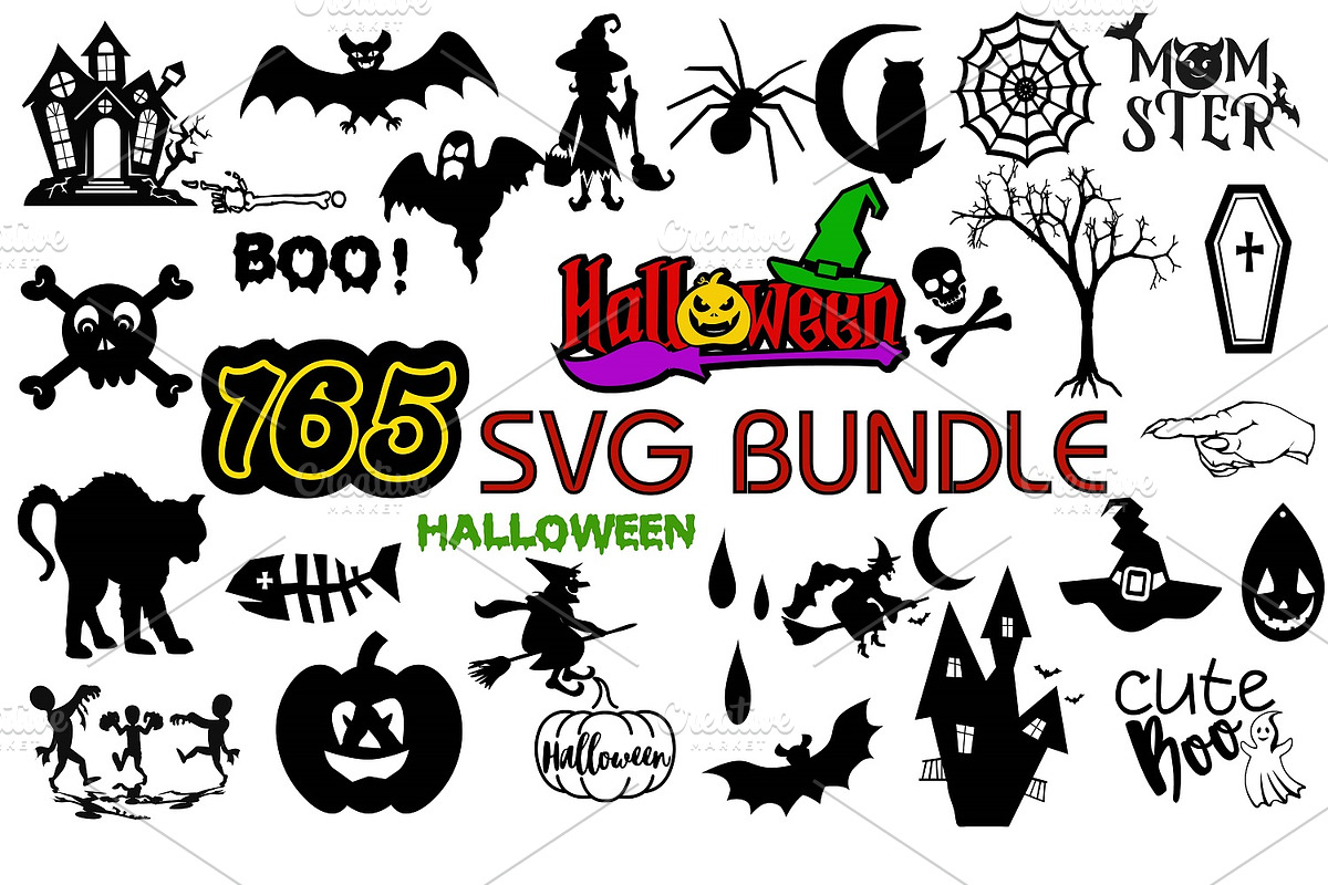 Spooky Halloween Scary Clipart SVG, an Object Graphic by FancyDesignStudio (Photo 1 of 10)