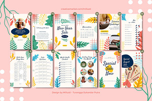 Tropical Leave Social Media Template