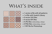 Beige Mosaic Patterns Set, a Pattern Graphic by dacascas (Thumbnail 4 of 10)