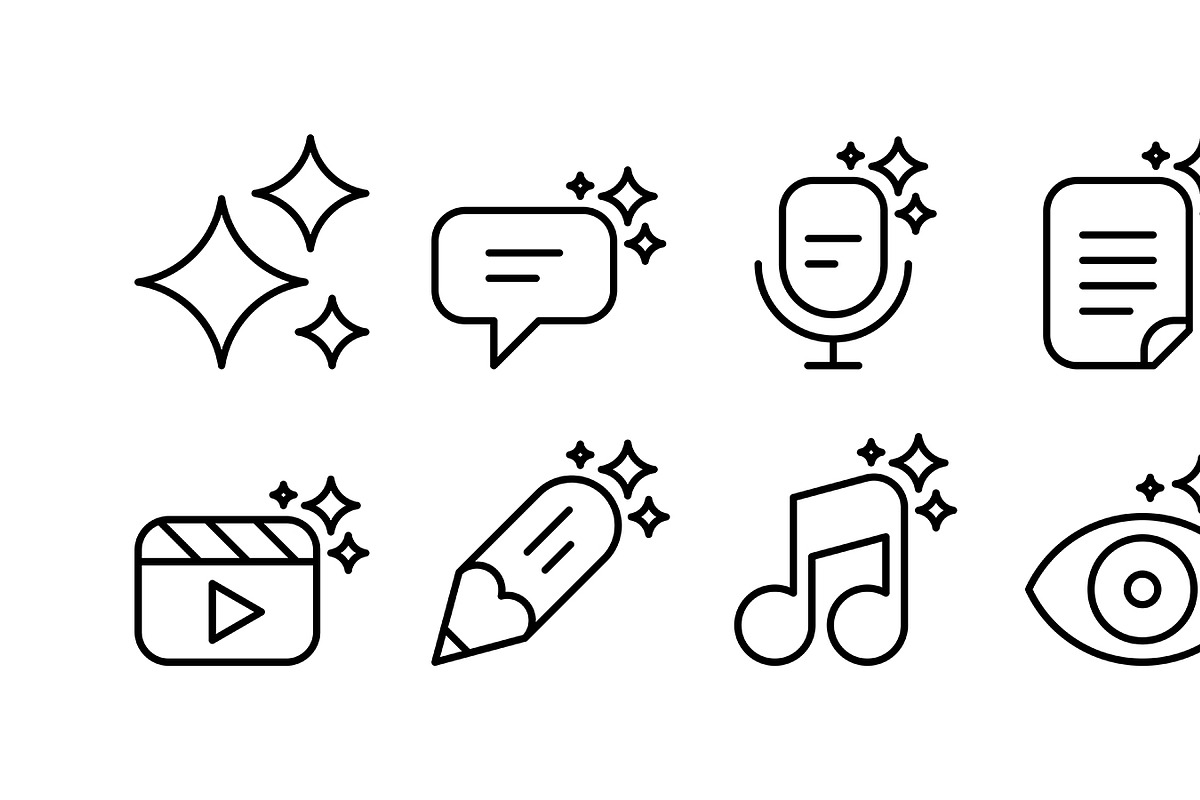 Artificial intelligence icons, an Icon by Volyk (Photo 3 of 3)