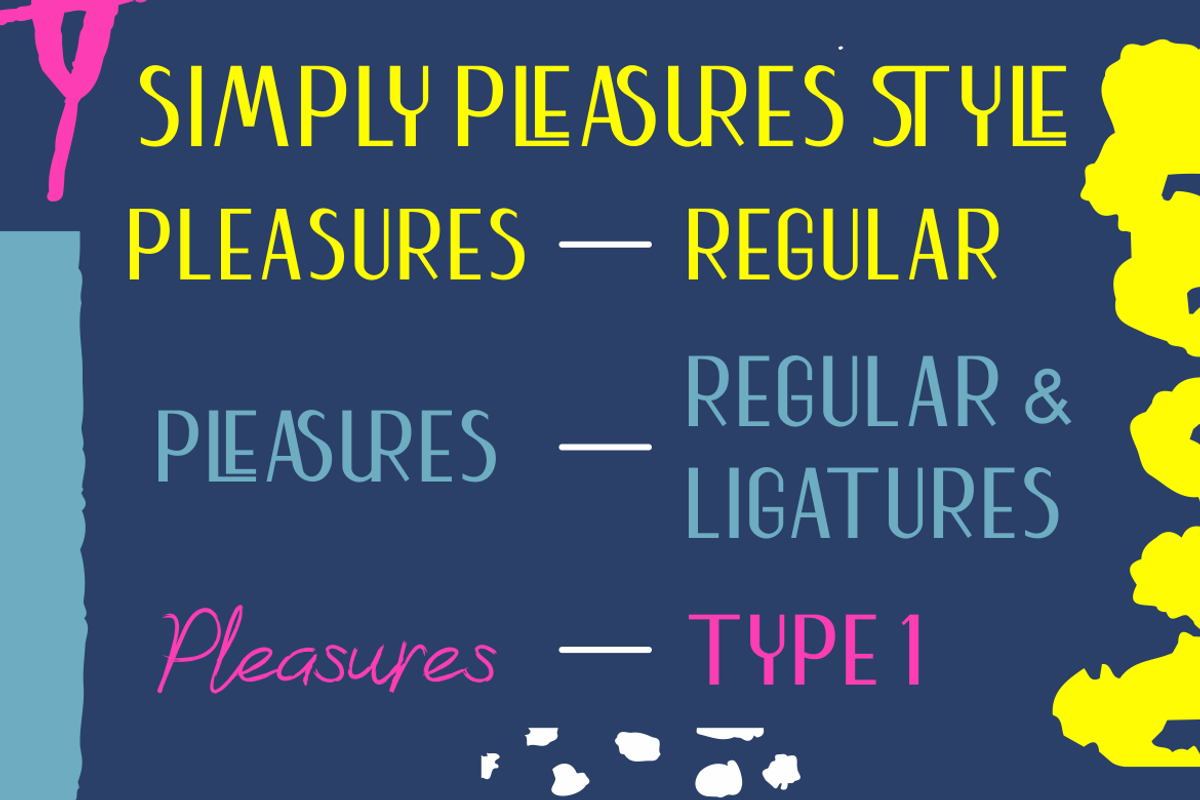 Simply Pleasures - Duo Font, a Font by PutraCetol Studio (Photo 6 of 11)