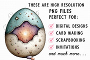 Whimsical Easter Egg Clipart, an Illustration by Libby Wishes (Thumbnail 2 of 5)