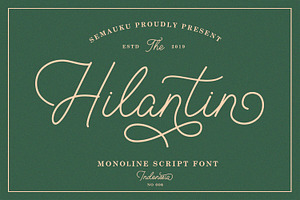 Hilantin - Elegant Monoline Script