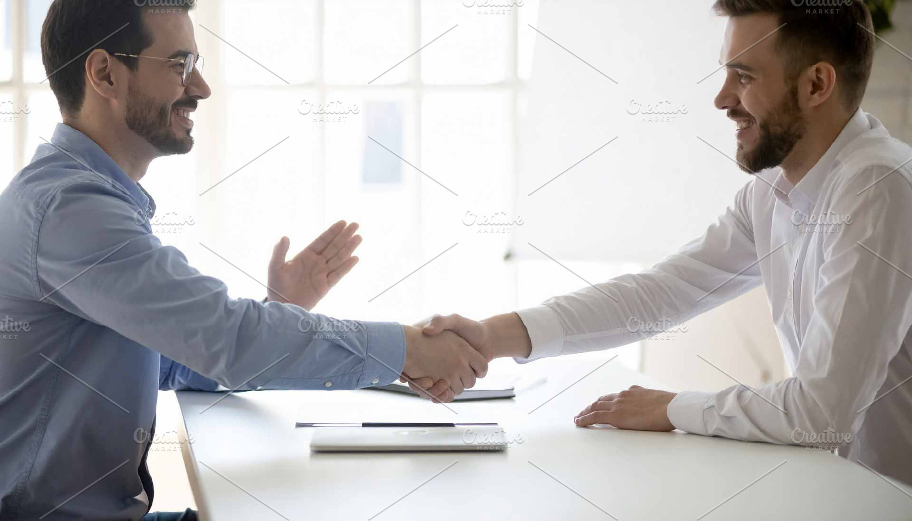 Minimalist business meeting, a Person Photo by Pray Art Design Studio
