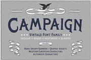 Campaign - Vintage Font Family, a Serif Font by OPENCITYDESIGNCO (Thumbnail 1 of 7)