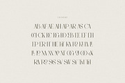Caroline Luxury Serif, a Serif Font by Cruzine (Thumbnail 9 of 10)