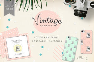 Vintage cameras kit