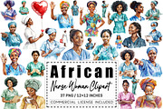 African Nurse Woman Clipart, a Graphic by CitraGraphics (Thumbnail 1 of 4)