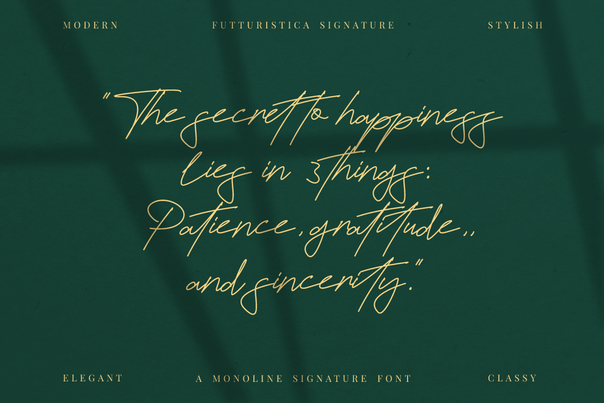 Futturistica Signature Business Font, a Script Font by KennedyStudio (Photo 4 of 10)