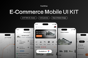 FootWise - Ecommerce Mobile UI KIT