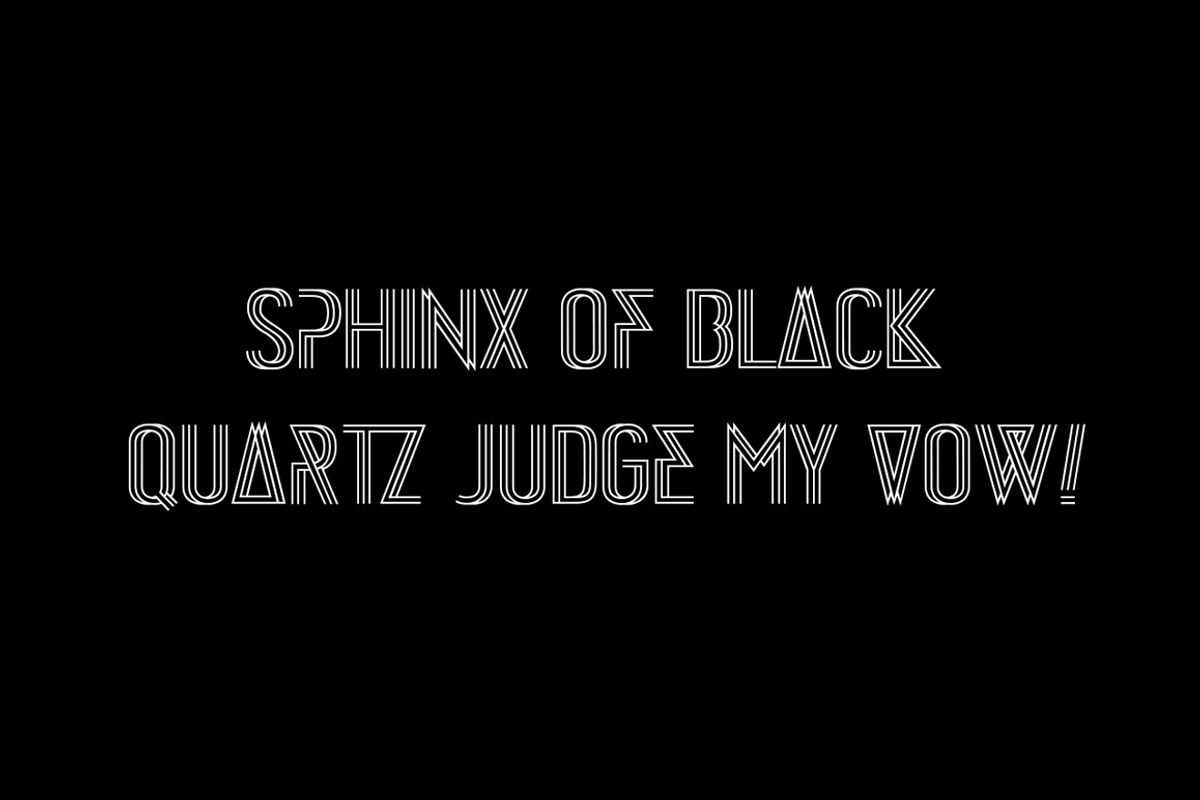 Great party52 typeface preview 3
