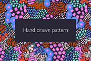Bright hand drawn seamless pattern, a Texture Illustration by palllna (Thumbnail 1 of 5)