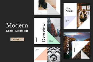 Modern Social Media Kit (Vol. 22)