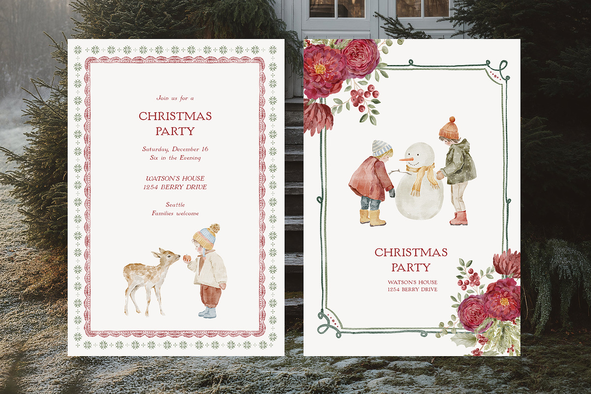 Childhood Noël Christmas Clipart, a Decorative Illustration by Muse Artist (Photo 12 of 27)