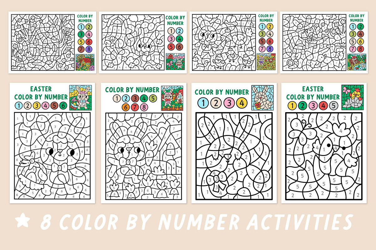 Easter village coloring games, an Education Illustration by Lexi Claus (Photo 9 of 16)