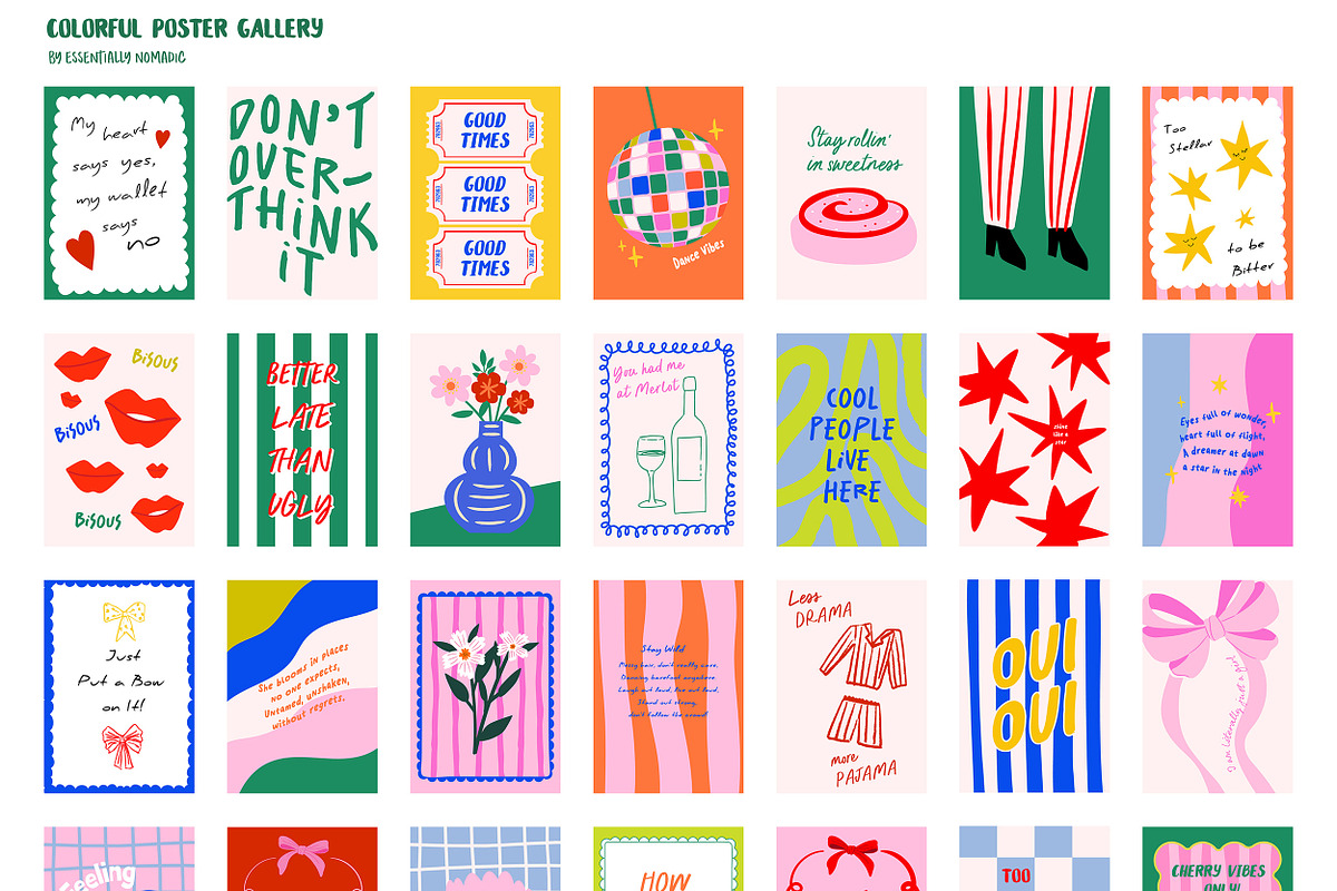 Colorful Gallery Art Prints Vol-2, a Background Graphic by Essentially Nomadic (Photo 9 of 12)