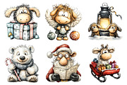 Christmas Whimsical Clipart, an Illustration by Daily.Designs (Thumbnail 3 of 5)