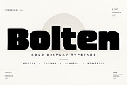 Bolten – Bold Chunky Display Font, a Script Font by Wow Magic (Thumbnail 1 of 5)