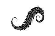 Vintage Feather Swirl SVG Bundle, an Illustration by Creativeshirt (Thumbnail 15 of 31)
