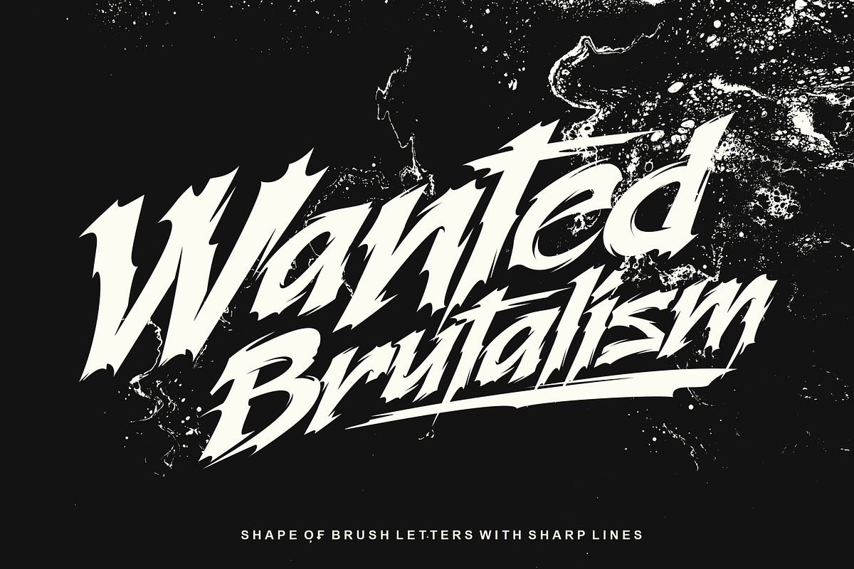 Brutal font preview 2