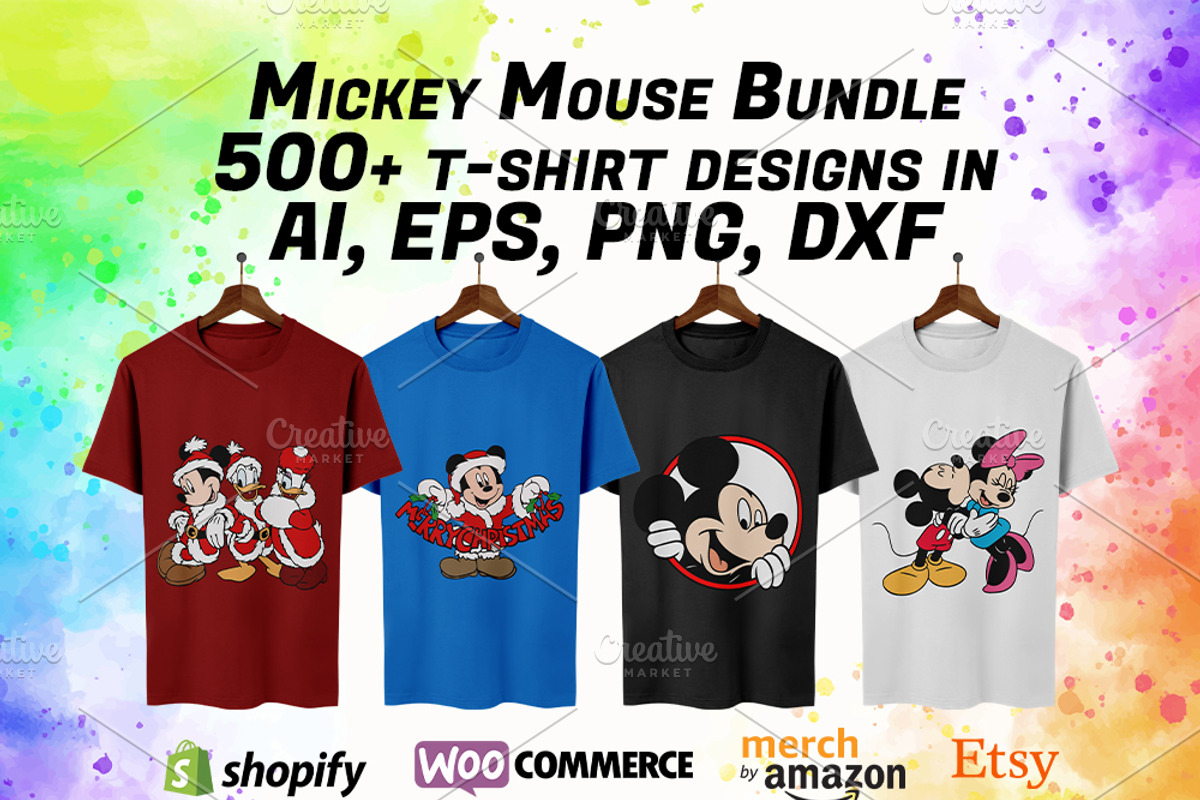500+ Mickey Mouse T-Shirt Designs, a Graphic by ExpressTeesArt (Photo 1 of 5)