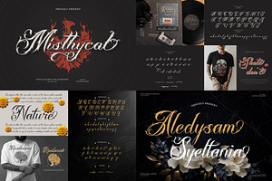 90% OFF! Elegant Script Font Bundle