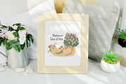Cats and Plants Clipart and Patterns, an Animal Illustration by Anna Druzhkova (Thumbnail 17 of 23)