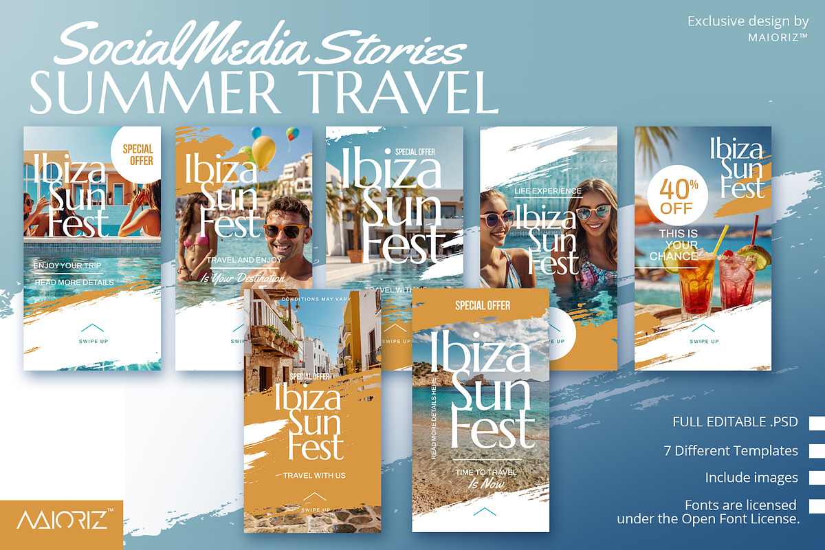Summer Stories Full Template, a Social Media Template by Maioriz Shop (Photo 2 of 2)