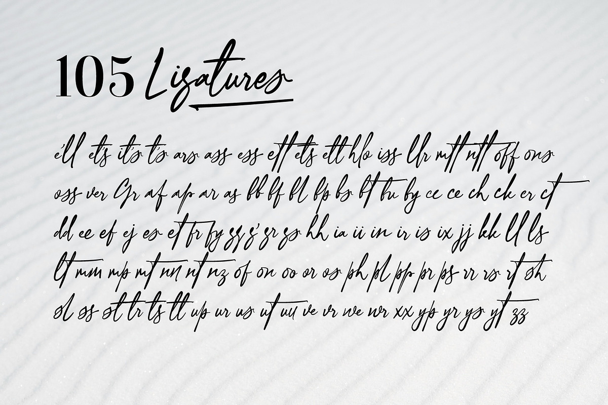 Ottenthic - Signature Ligatures, a Script Font by Adam Fathony (Photo 12 of 12)
