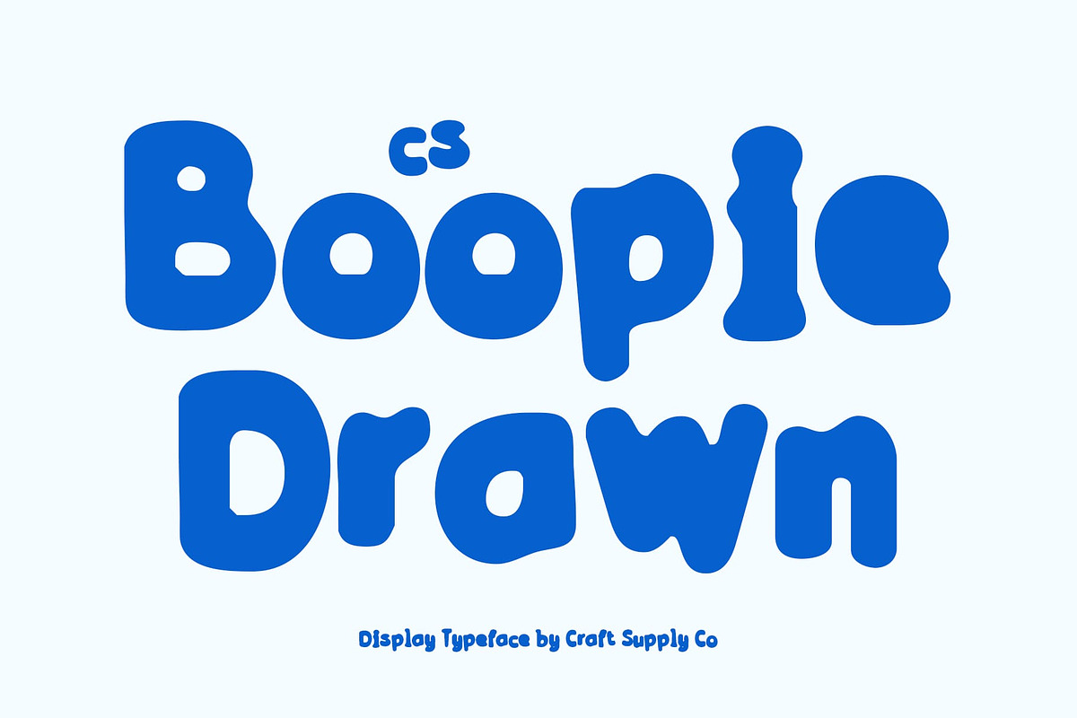 CS Boopie Drawn, a Sans Serif Font by Craft Supply Co. (Photo 1 of 8)