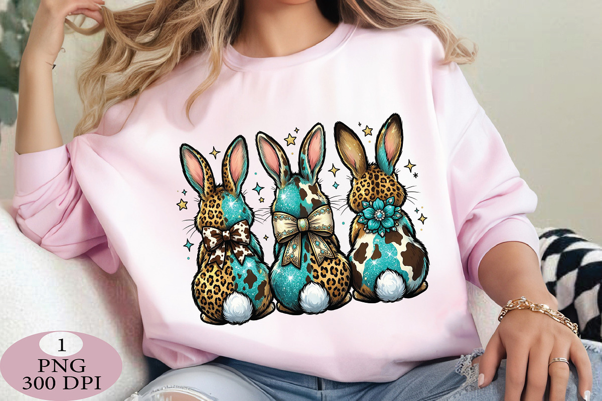 Cowgirl Easter Bunny Png, an Illustration by Daily.Designs (Photo 3 of 5)