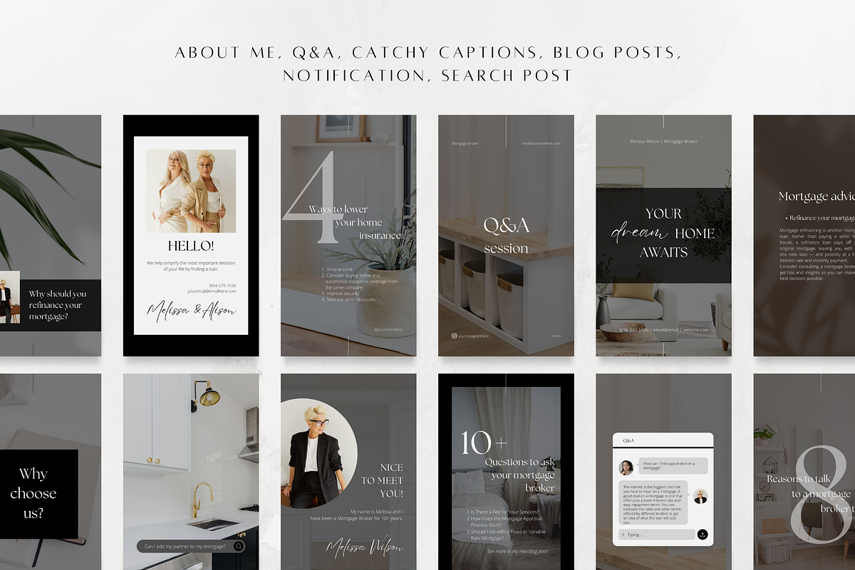 100 Mortgage Broker Story Templates, a Social Media Template by ZoaniDesign (Photo 5 of 9)