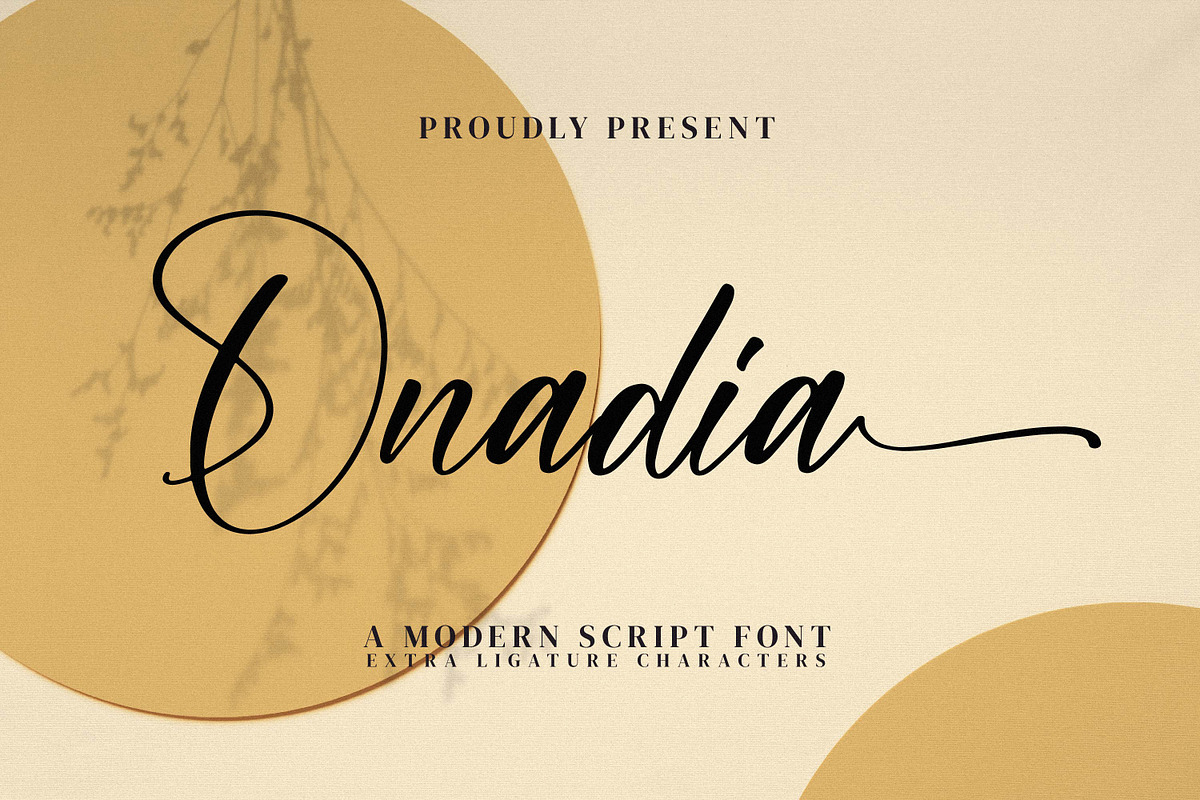 Onadia, a Script Font by Integritype Studio (Photo 1 of 15)