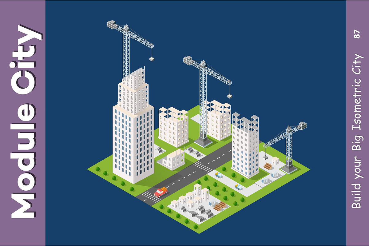 Module isometric city of houses, a Food Illustration by AlexZeL (Photo 1 of 5)