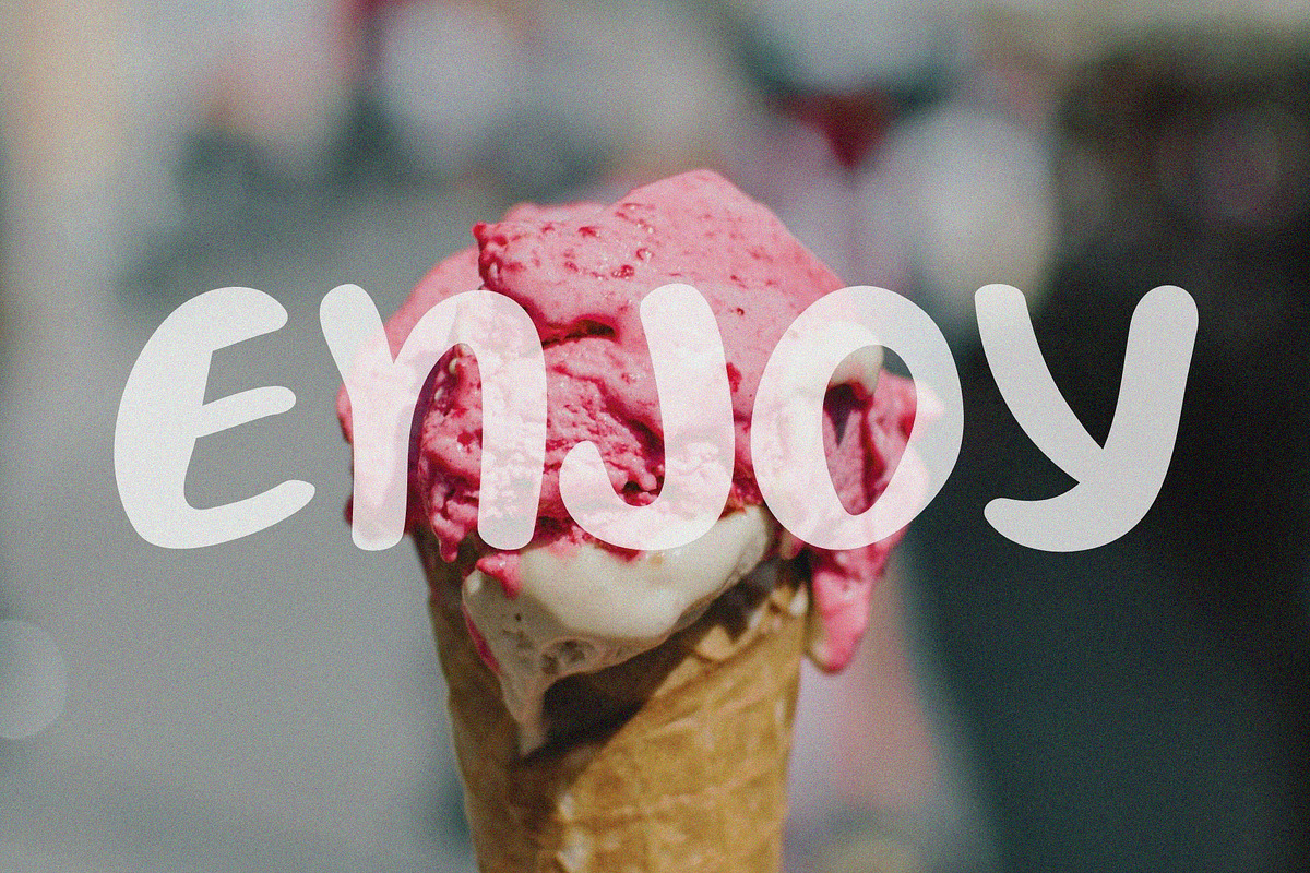 Ice Cream Handwritten Font, a Handwritten Font by Ruddean2109 (Photo 10 of 10)