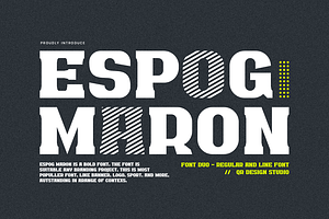 Espog Maron - Slab Serif & Logotype, a Slab Serif Font by QR Design Studio