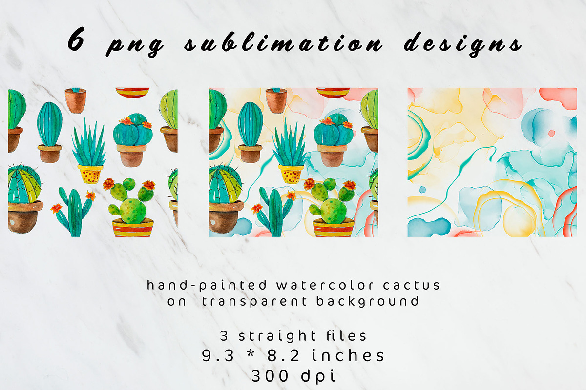 Watercolor cactus 20oz Tumbler, an Object Graphic by AnastasiaWatercolor (Photo 2 of 3)