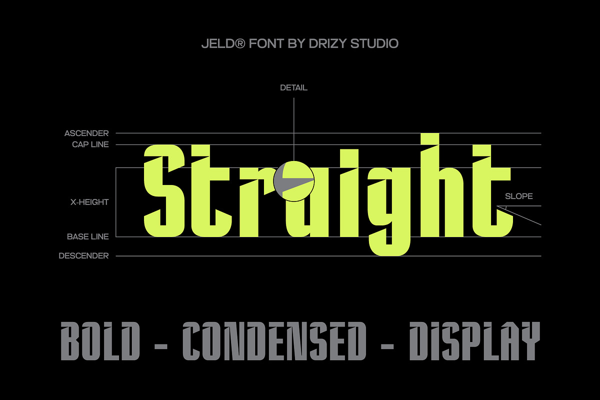 Jeld – Modern Condensed Sport Font, a Sans Serif Font by Drizy (Photo 3 of 10)