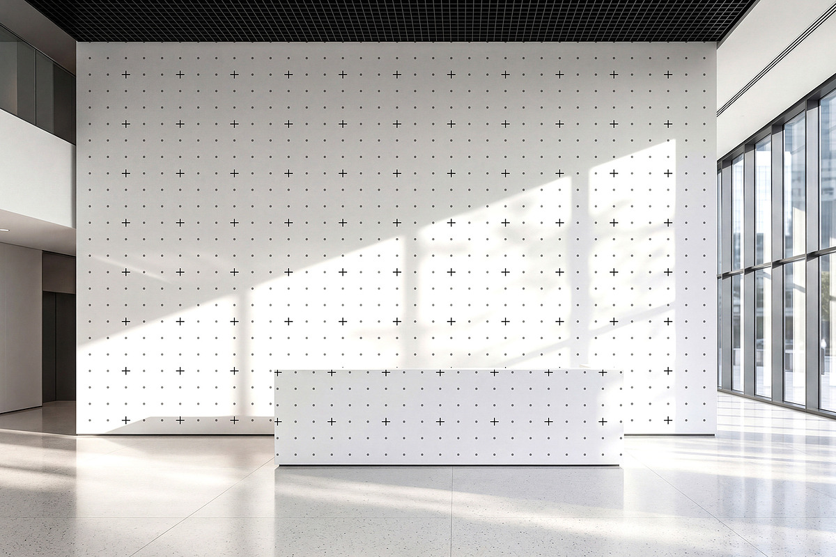 Modern Office Wall Mockup Template, an Advertising Mockup by graphypix (Photo 4 of 4)