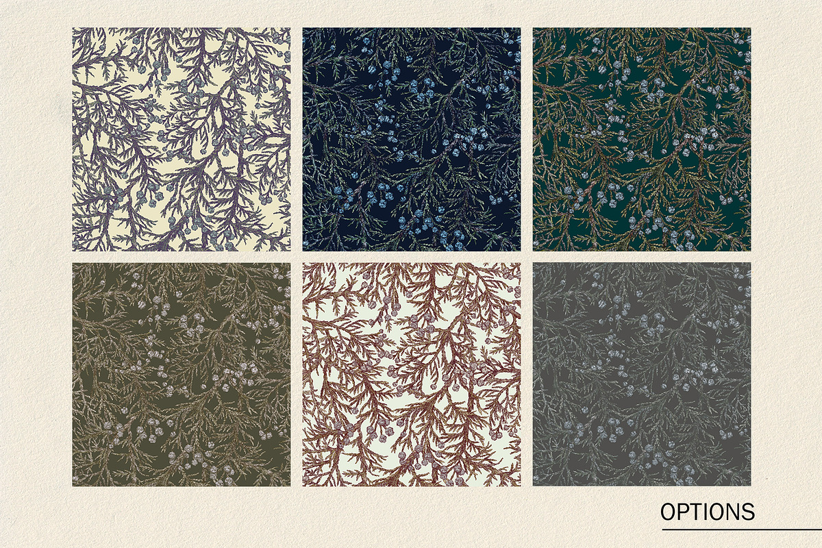 Juniper. Seamless patterns, a Pattern Graphic by emeraldthue