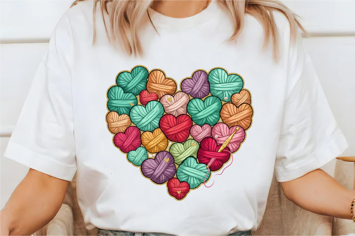 Faux Knitted Love Heart Png, Pink, an Illustration by Designking (Photo 2 of 6)