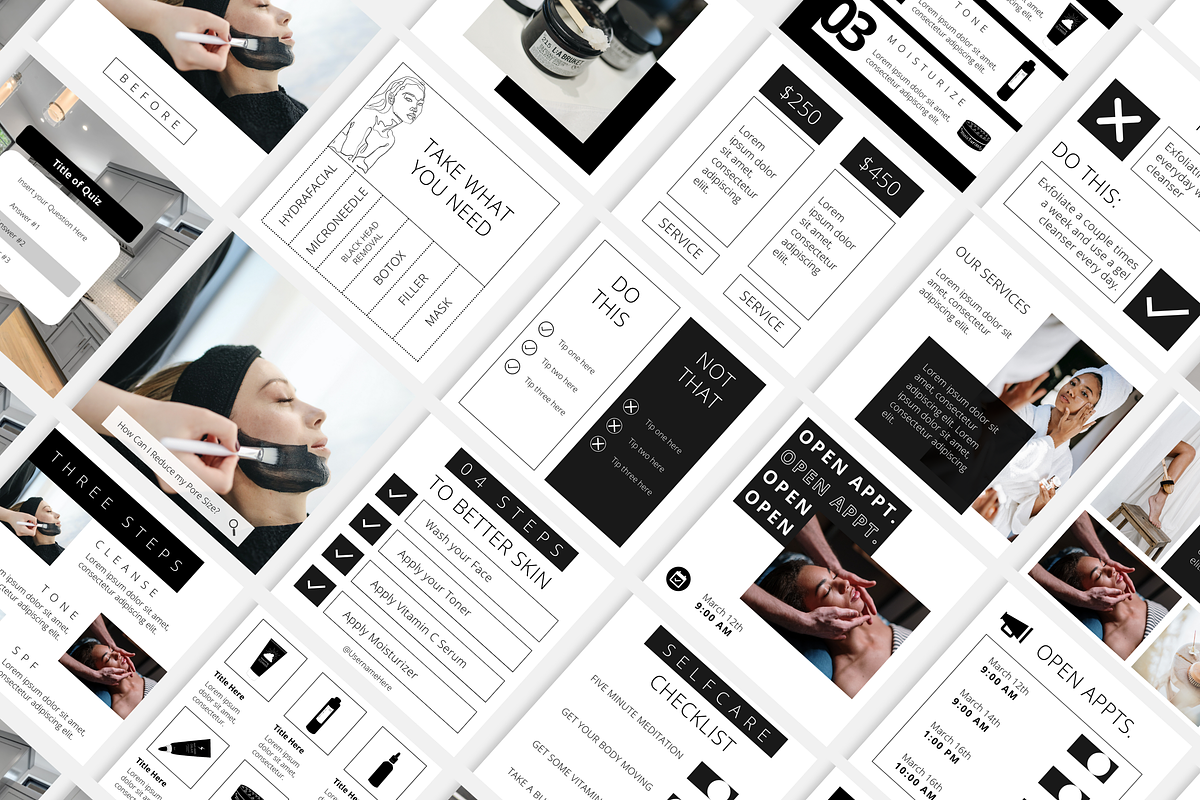 Beauty Themed Instagram Posts, a Social Media Template by Marketing Templates Co. (Photo 4 of 7)